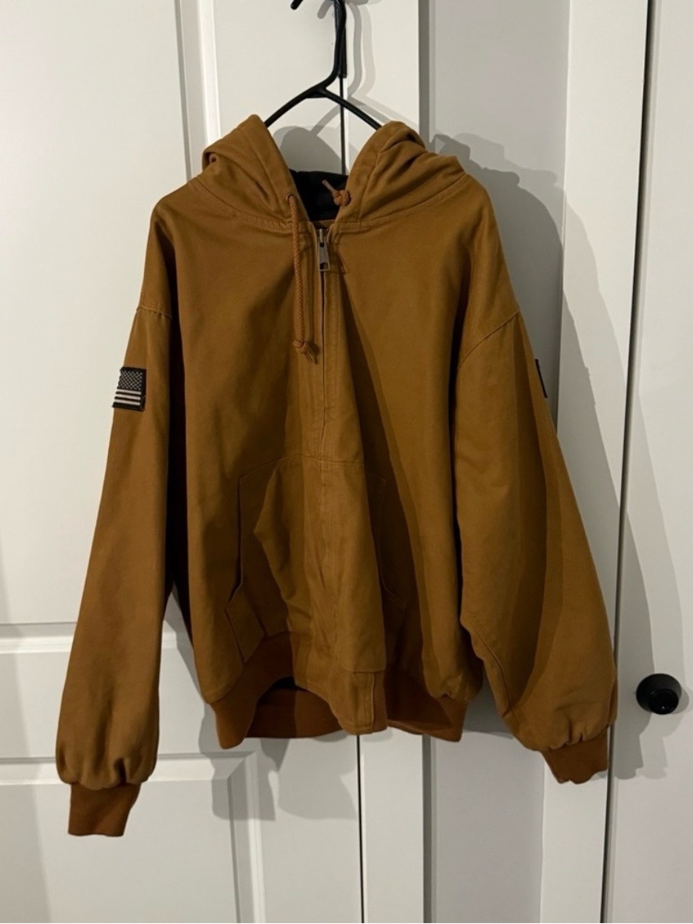 Grunt Style Carhartt-Tone Brown Hooded Zip Jacket